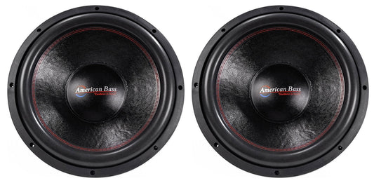 (2) American Bass XFL-1522 2000w 15 Competition Car Subwoofers w/3 Voice Coils